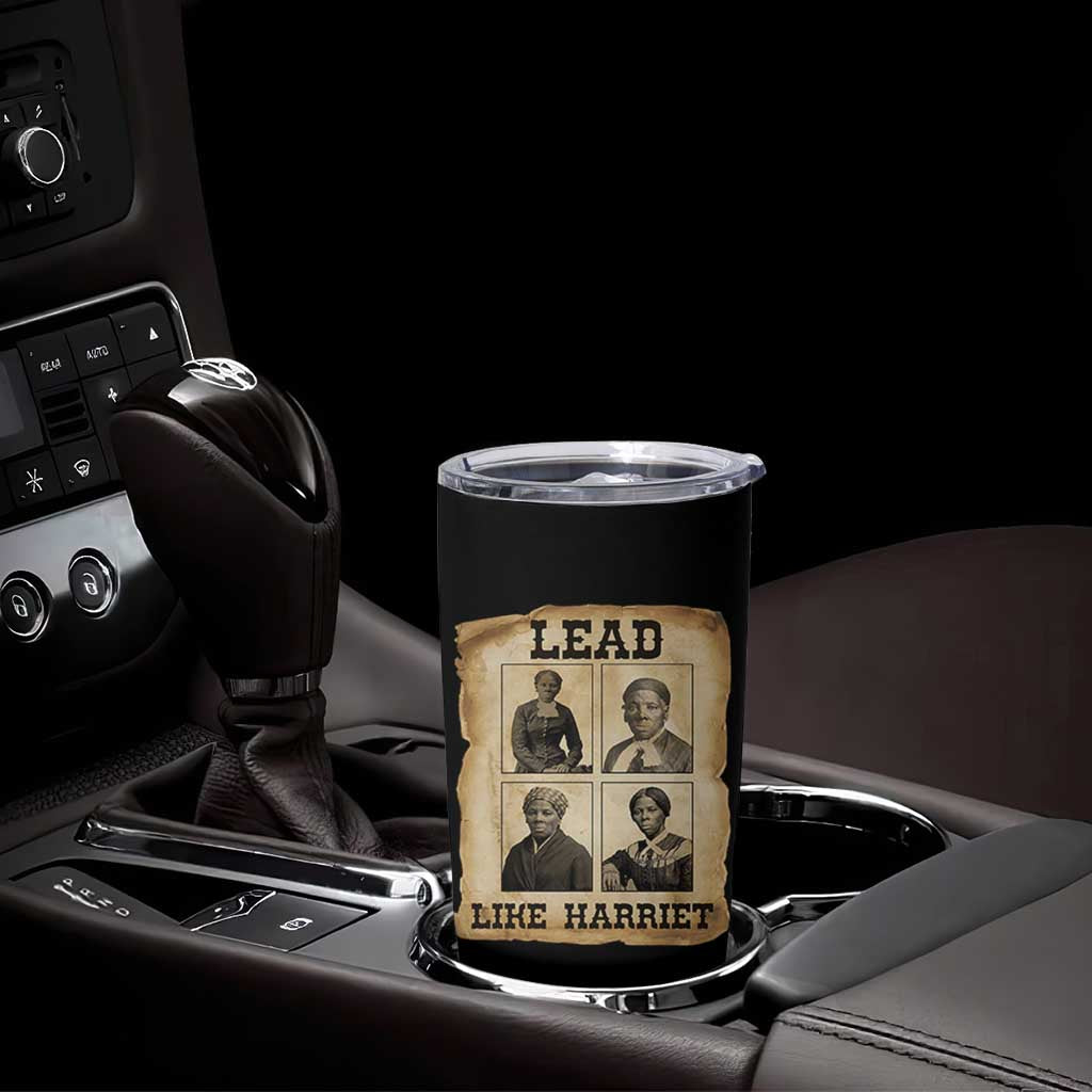 Vintage Harriet Tubman Poster Tumbler Cup Lead Like Harriet - Wonder Print Shop