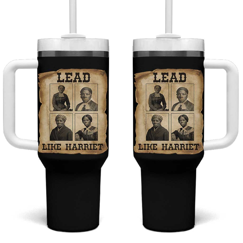 Vintage Harriet Tubman Poster Tumbler With Handle Lead Like Harriet - Wonder Print Shop