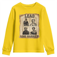 Vintage Harriet Tubman Poster Youth Sweatshirt Lead Like Harriet - Wonder Print Shop