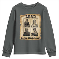 Vintage Harriet Tubman Poster Youth Sweatshirt Lead Like Harriet - Wonder Print Shop