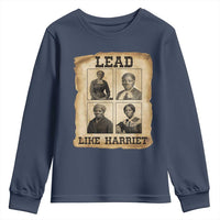 Vintage Harriet Tubman Poster Youth Sweatshirt Lead Like Harriet - Wonder Print Shop