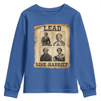 Vintage Harriet Tubman Poster Youth Sweatshirt Lead Like Harriet - Wonder Print Shop