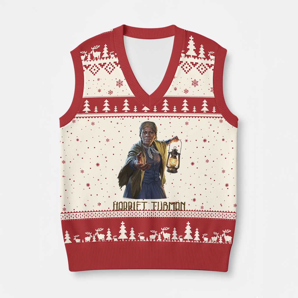 Harriet Tubman Legacy V-Neck Knit Sweater Vest Gift For History Lovers