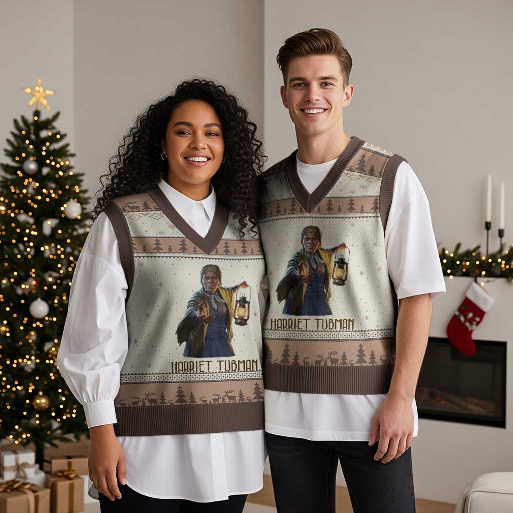Harriet Tubman Legacy V-Neck Knit Sweater Vest Gift For History Lovers