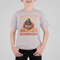 Thanksgiving Dog T Shirt For Kid I Am Thankful For My Dachshund - Wonder Print Shop