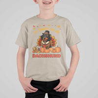 Thanksgiving Dog T Shirt For Kid I Am Thankful For My Dachshund - Wonder Print Shop