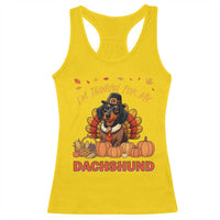 Thanksgiving Dog Racerback Tank Top I Am Thankful For My Dachshund - Wonder Print Shop