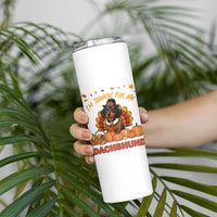 Thanksgiving Dog Skinny Tumbler I Am Thankful For My Dachshund