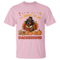 Thanksgiving Dog T Shirt I Am Thankful For My Dachshund - Wonder Print Shop