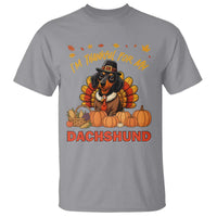Thanksgiving Dog T Shirt I Am Thankful For My Dachshund - Wonder Print Shop