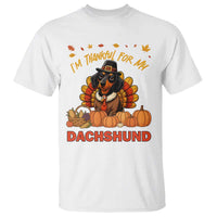 Thanksgiving Dog T Shirt I Am Thankful For My Dachshund - Wonder Print Shop