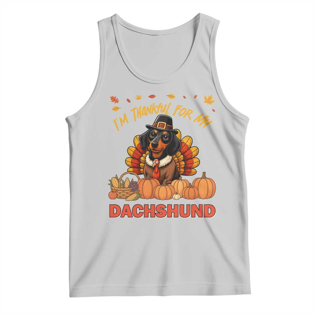 Thanksgiving Dog Tank Top I Am Thankful For My Dachshund - Wonder Print Shop