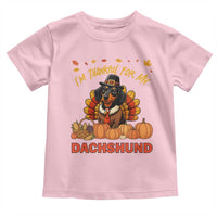 Thanksgiving Dog Toddler T Shirt I Am Thankful For My Dachshund - Wonder Print Shop