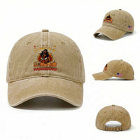 Thanksgiving Dog Washed Cotton Baseball Cap I Am Thankful For My Dachshund