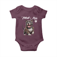 Pitbull Mom Baby Onesie Cute Pitbull Puppy Dog Lovers - Wonder Print Shop