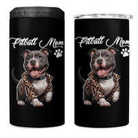 Pitbull Mom 4 in 1 Can Cooler Tumbler Cute Pitbull Puppy Dog Lovers
