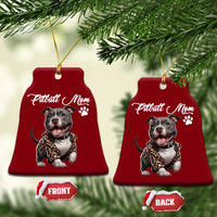 Pitbull Mom Ceramic Ornament Cute Pitbull Puppy Dog Lovers - Wonder Print Shop