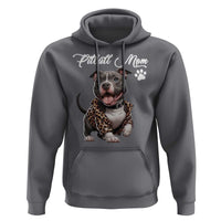 Pitbull Mom Hoodie Cute Pitbull Puppy Dog Lovers - Wonder Print Shop