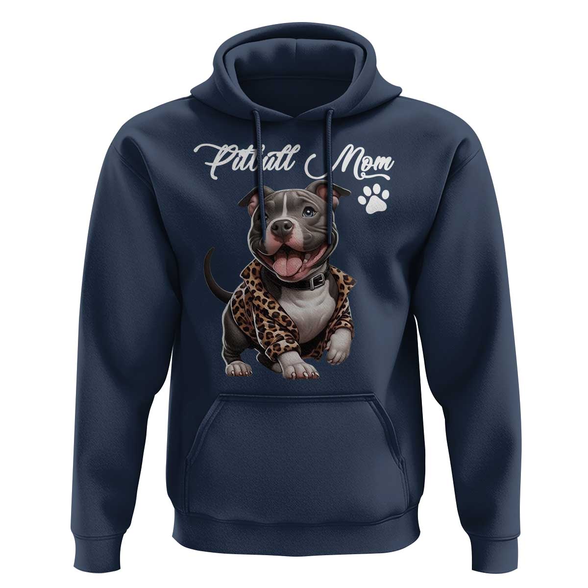 Pitbull Mom Hoodie Cute Pitbull Puppy Dog Lovers - Wonder Print Shop