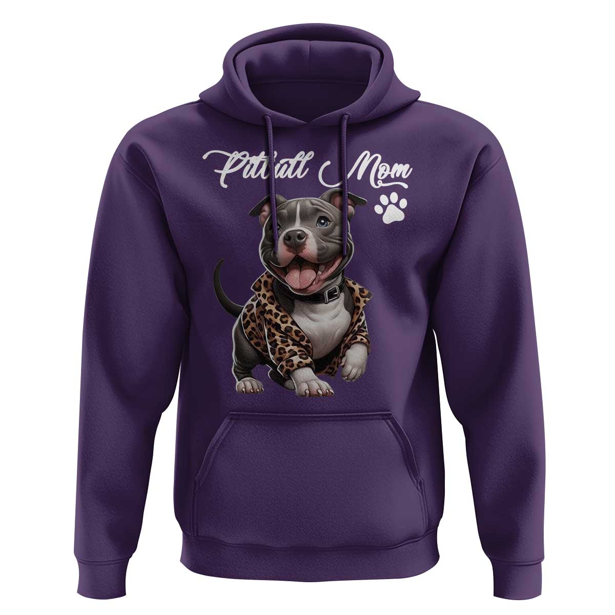 Pitbull Mom Hoodie Cute Pitbull Puppy Dog Lovers - Wonder Print Shop