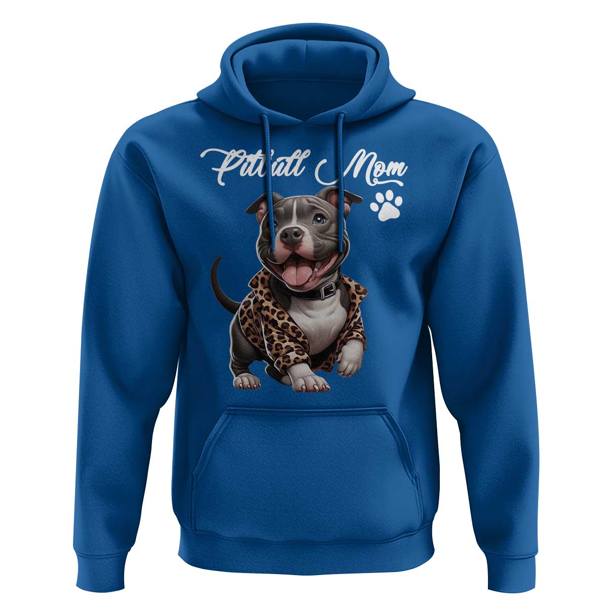 Pitbull Mom Hoodie Cute Pitbull Puppy Dog Lovers - Wonder Print Shop