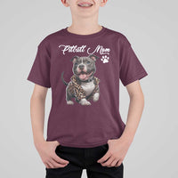 Pitbull Mom T Shirt For Kid Cute Pitbull Puppy Dog Lovers - Wonder Print Shop