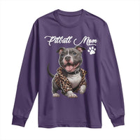 Pitbull Mom Long Sleeve Shirt Cute Pitbull Puppy Dog Lovers - Wonder Print Shop
