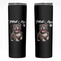 Pitbull Mom Skinny Tumbler Cute Pitbull Puppy Dog Lovers