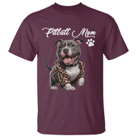 Pitbull Mom T Shirt Cute Pitbull Puppy Dog Lovers - Wonder Print Shop
