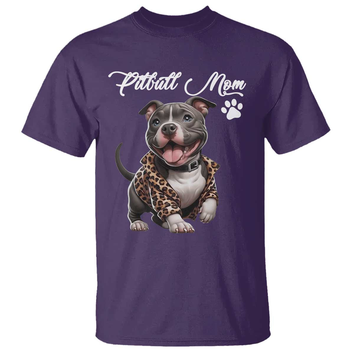 Pitbull Mom T Shirt Cute Pitbull Puppy Dog Lovers - Wonder Print Shop