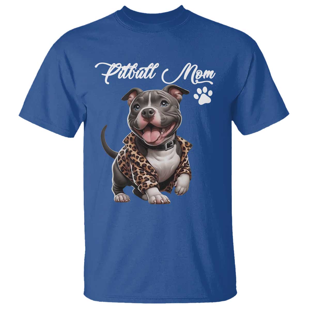 Pitbull Mom T Shirt Cute Pitbull Puppy Dog Lovers - Wonder Print Shop