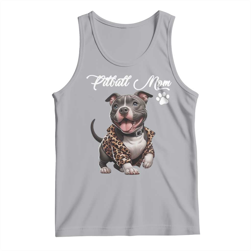 Pitbull Mom Tank Top Cute Pitbull Puppy Dog Lovers - Wonder Print Shop