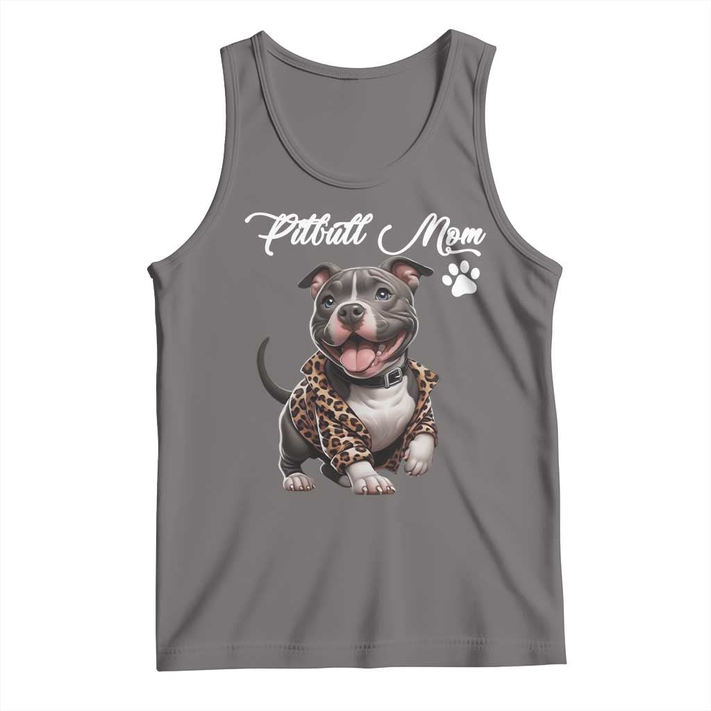 Pitbull Mom Tank Top Cute Pitbull Puppy Dog Lovers - Wonder Print Shop