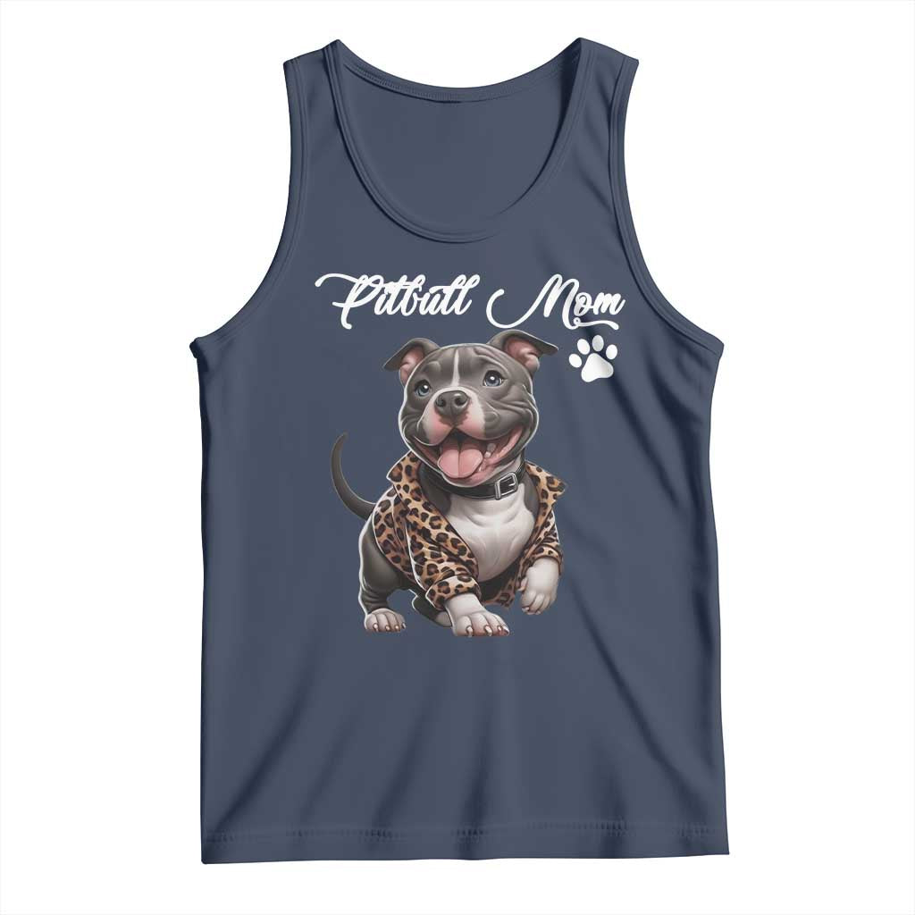 Pitbull Mom Tank Top Cute Pitbull Puppy Dog Lovers - Wonder Print Shop