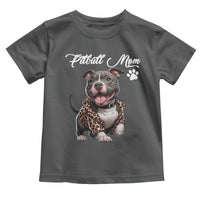 Pitbull Mom Toddler T Shirt Cute Pitbull Puppy Dog Lovers - Wonder Print Shop