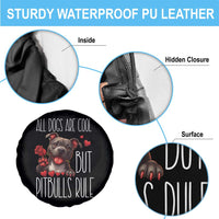 Pitbull Lover Spare Tire Cover All Dogs Are Cool But Pitbulls Rule - Wonder Print Shop