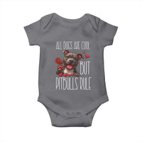 Pitbull Lover Baby Onesie All Dogs Are Cool But Pitbulls Rule - Wonder Print Shop