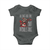 Pitbull Lover Baby Onesie All Dogs Are Cool But Pitbulls Rule - Wonder Print Shop