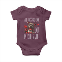 Pitbull Lover Baby Onesie All Dogs Are Cool But Pitbulls Rule - Wonder Print Shop