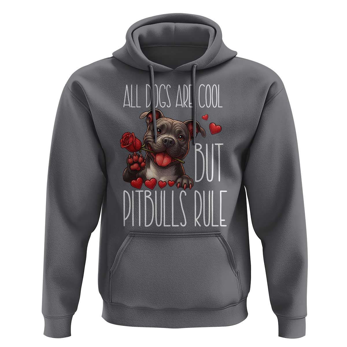 Pitbull Lover Hoodie All Dogs Are Cool But Pitbulls Rule - Wonder Print Shop