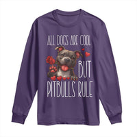 Pitbull Lover Long Sleeve Shirt All Dogs Are Cool But Pitbulls Rule - Wonder Print Shop