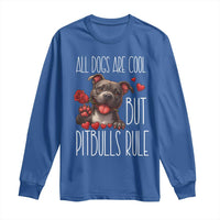 Pitbull Lover Long Sleeve Shirt All Dogs Are Cool But Pitbulls Rule - Wonder Print Shop