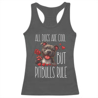 Pitbull Lover Racerback Tank Top All Dogs Are Cool But Pitbulls Rule - Wonder Print Shop