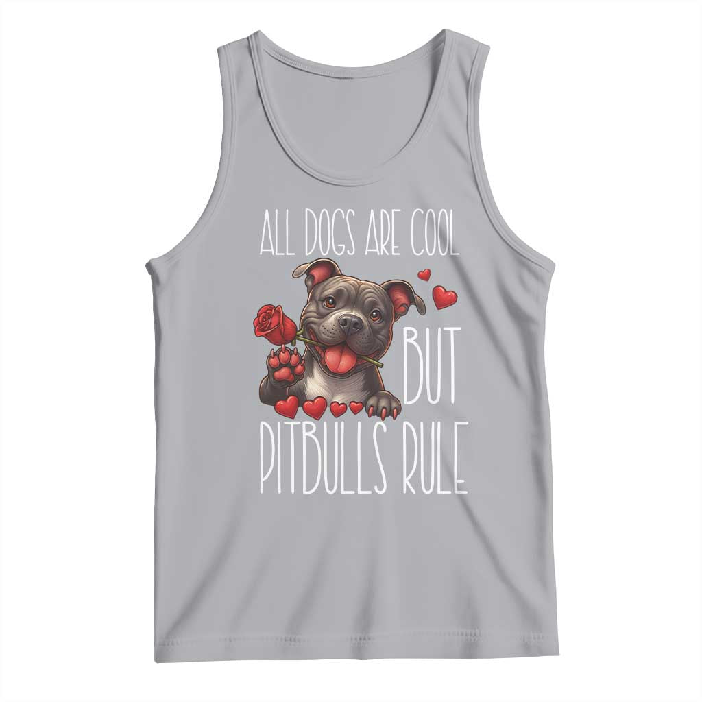Pitbull Lover Tank Top All Dogs Are Cool But Pitbulls Rule - Wonder Print Shop