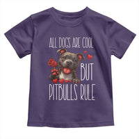 Pitbull Lover Toddler T Shirt All Dogs Are Cool But Pitbulls Rule - Wonder Print Shop