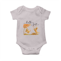 Funny Hello Fall Thanksgiving Golden Retriever Baby Onesie - Wonder Print Shop