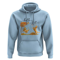 Funny Hello Fall Thanksgiving Golden Retriever Hoodie - Wonder Print Shop