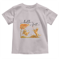 Funny Hello Fall Thanksgiving Golden Retriever Toddler T Shirt - Wonder Print Shop