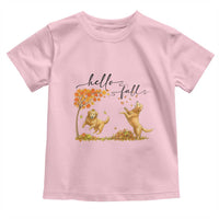 Funny Hello Fall Thanksgiving Golden Retriever Toddler T Shirt - Wonder Print Shop
