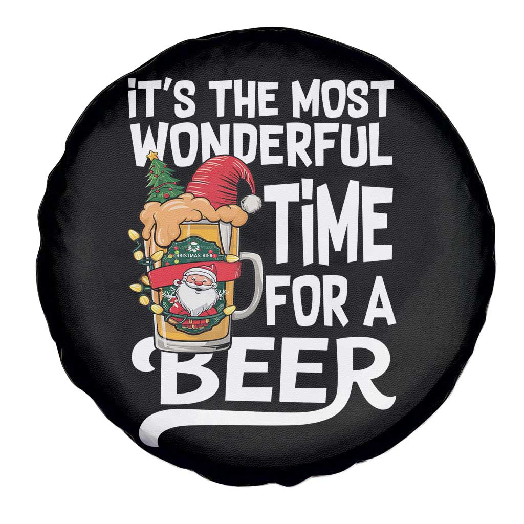 Funny Christmas Drinking Spare Tire Cover It is The Most Wonderful Time For A Beer - Wonder Print Shop